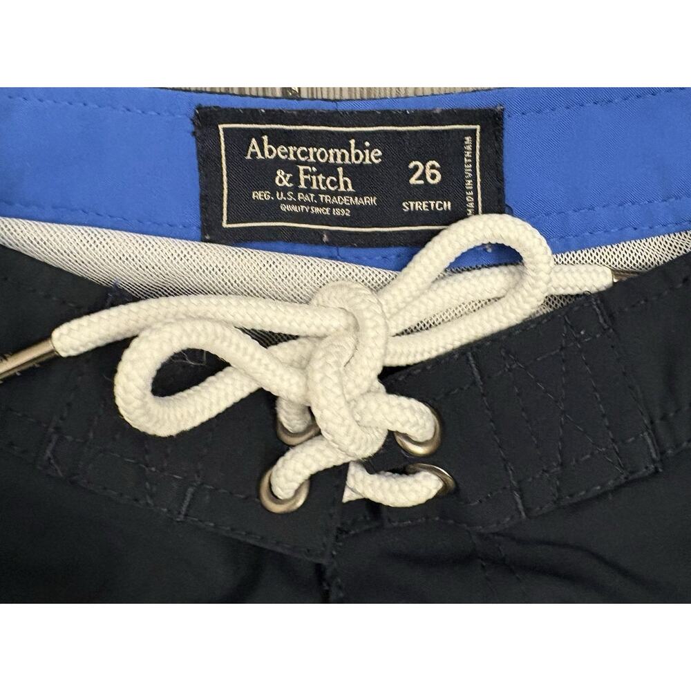 Abercrombie & Fitch Men’s Navy Mesh Brief Lined Swim Trunks Size 26 - Picture 3 of 5